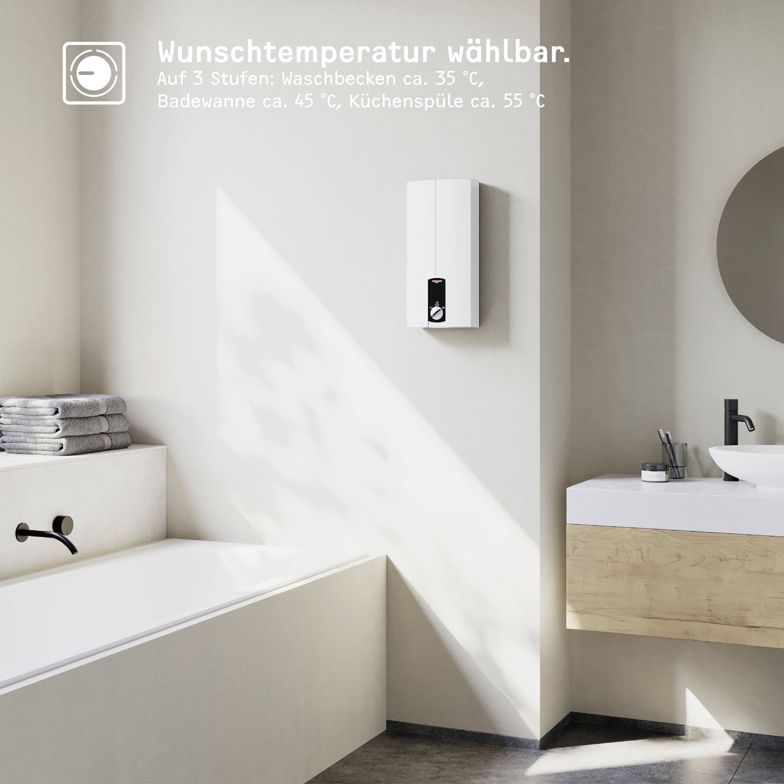 Stiebel Eltron 227608 Durchlauferhitzer EEK: A (A - G) DHB 18 ST elektronisch 18 kW 35 bis 55 °C