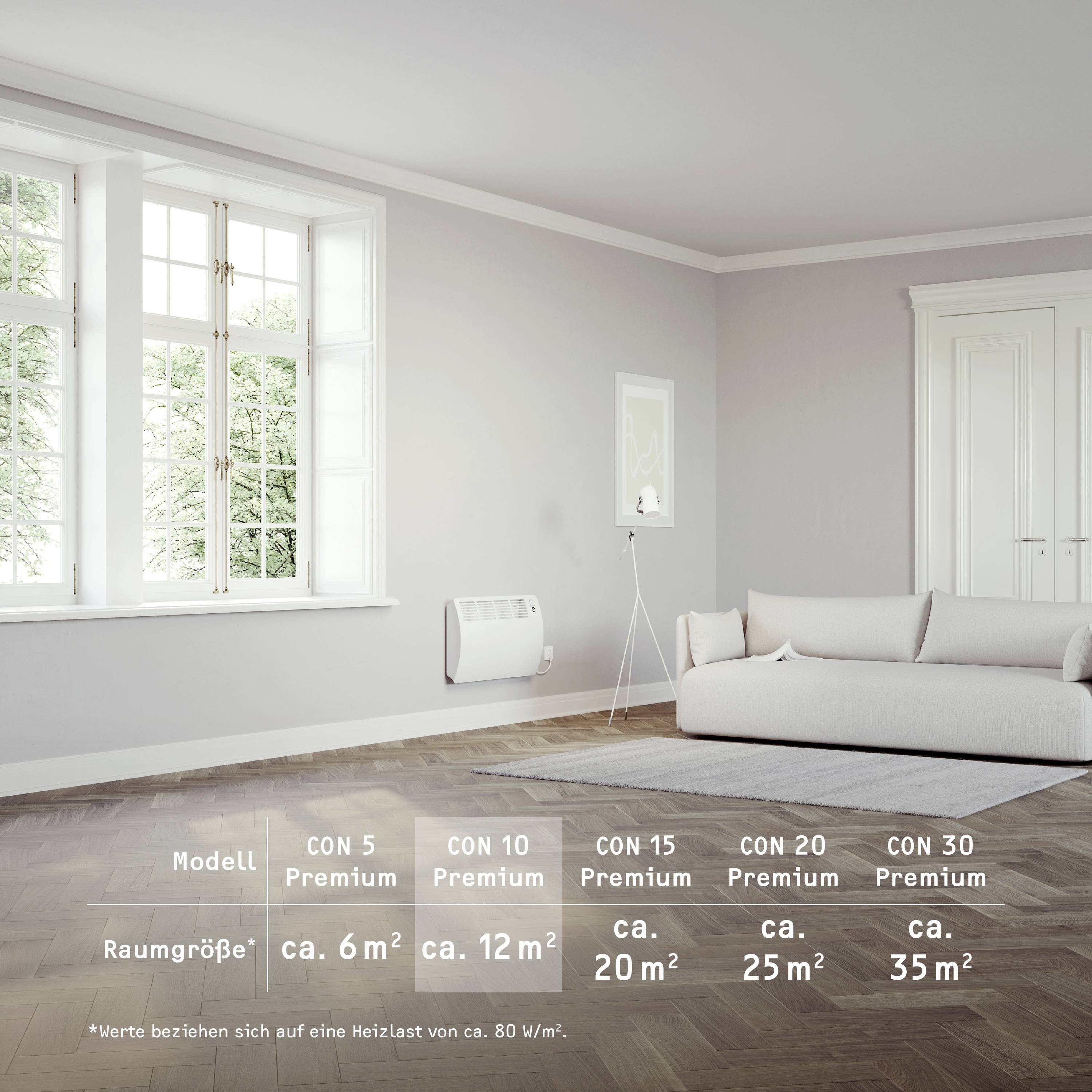 Stiebel Eltron 237831 Konvektor CON 10 Premium 1000W Alpinweiß