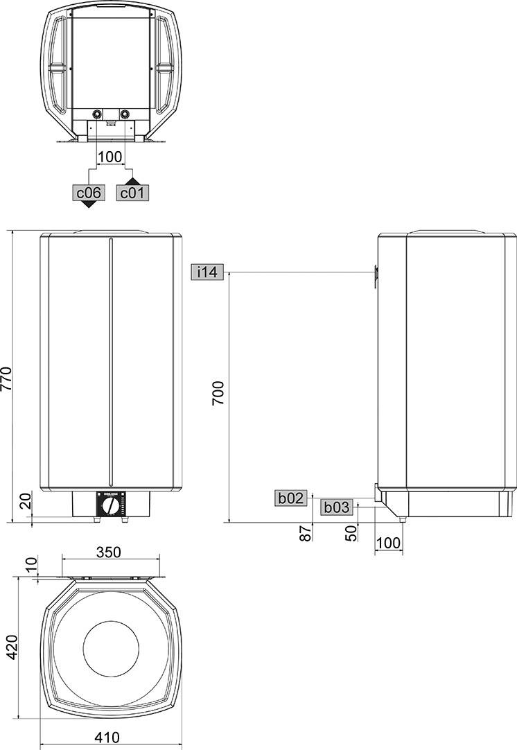 Stiebel Eltron 073047 SH 30 S Warmwasser-Wandspeicher B (A - G)