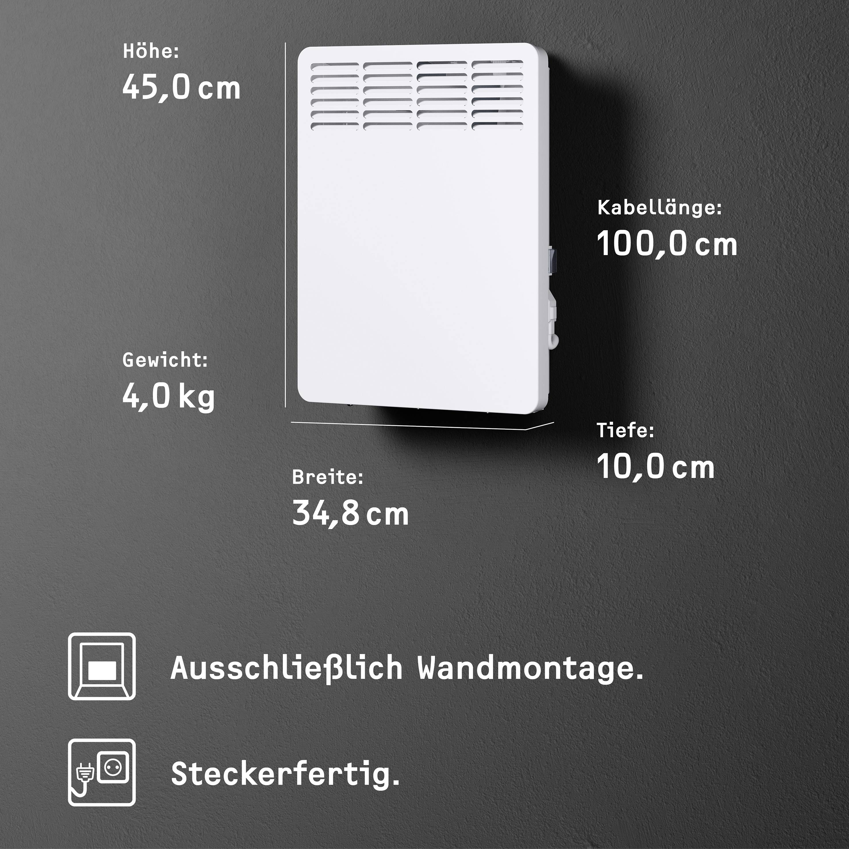 Stiebel Eltron 236524 Konvektor CNS 50 Trend 500W Alpinweiß