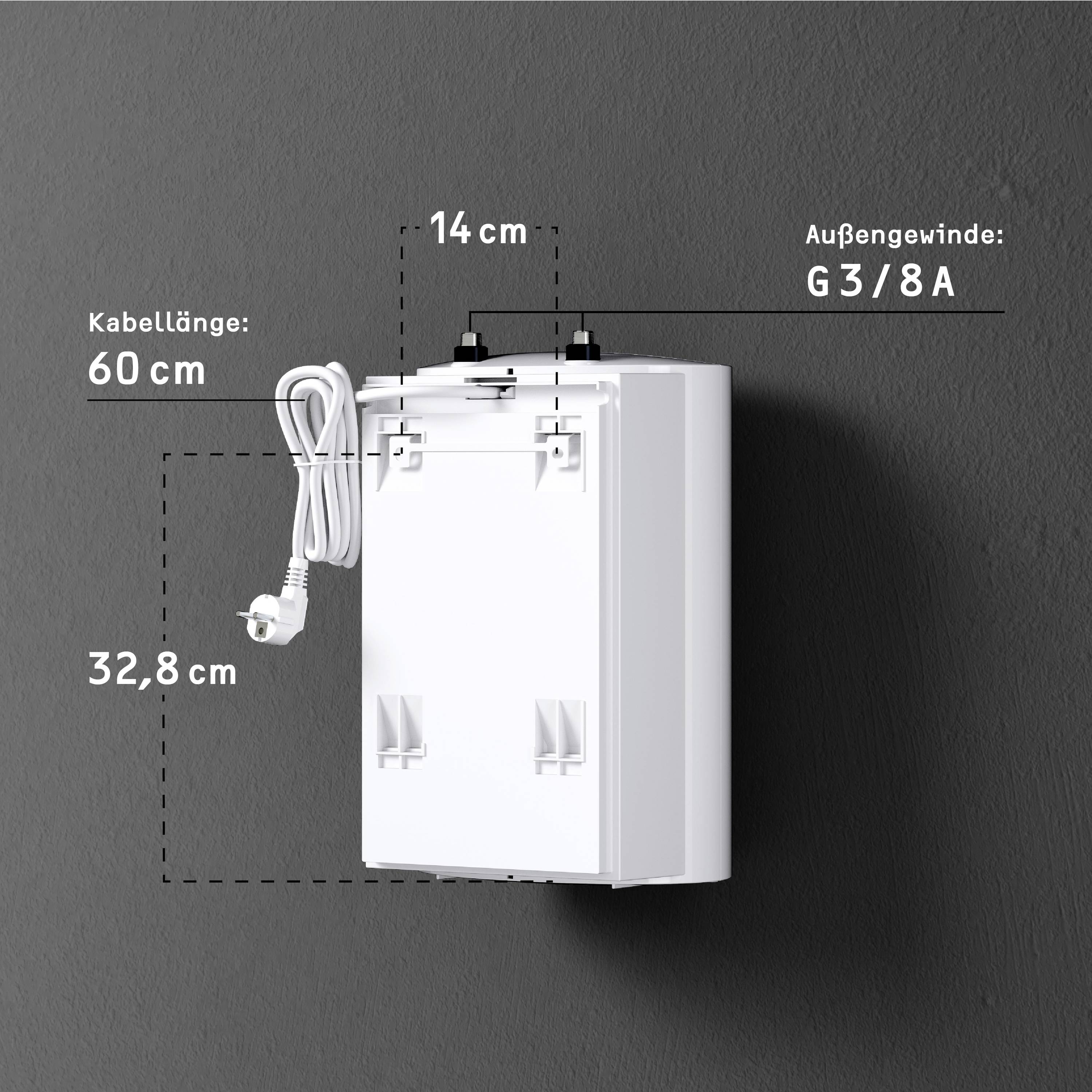 Stiebel Eltron SNU 5 SL mit WST-W 221120 Warmwasserspeicher 5 l/min 35 bis 85 °C