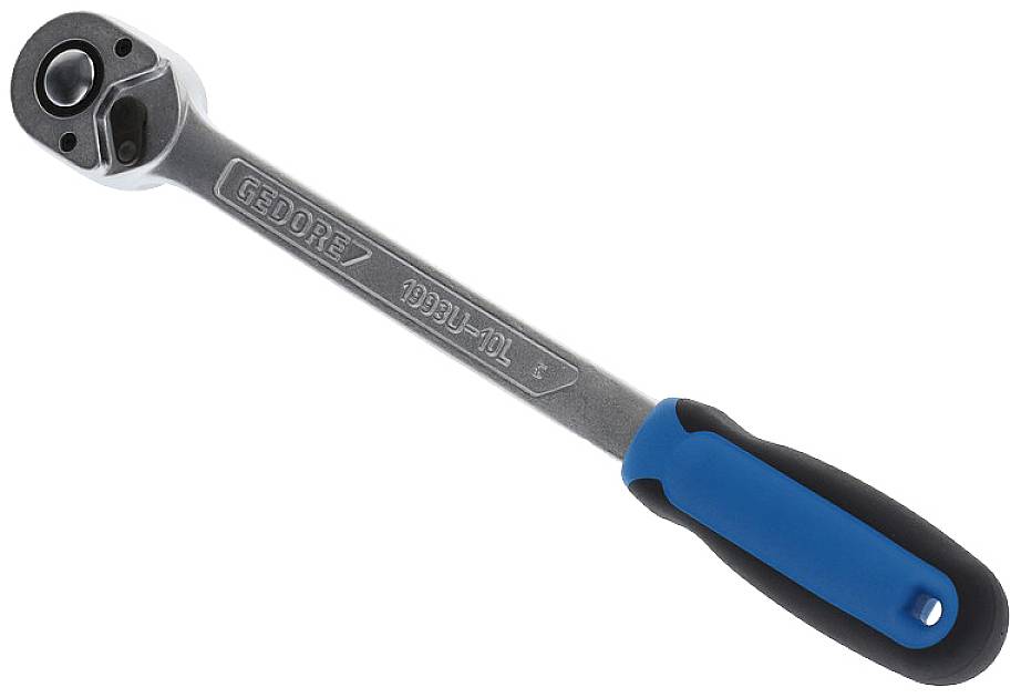 Umschaltknarre 1/2 extra lang 6154550 Antrieb 1/2`` Länge 350 mm Ausführung 48 Zähne Gewicht 620 g