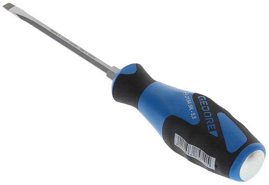 Gedore 2154SK 5,5 Schlitz-Schraubendreher Klingenbreite: 5.5mm Klingenlänge: 100mm