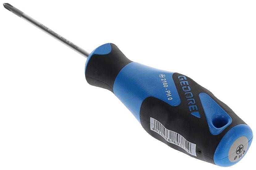 Gedore 2160 PH 0 6683110 Kreuzschlitz-Schraubendreher PH 0 Klingenlänge: 60mm DIN ISO 8764