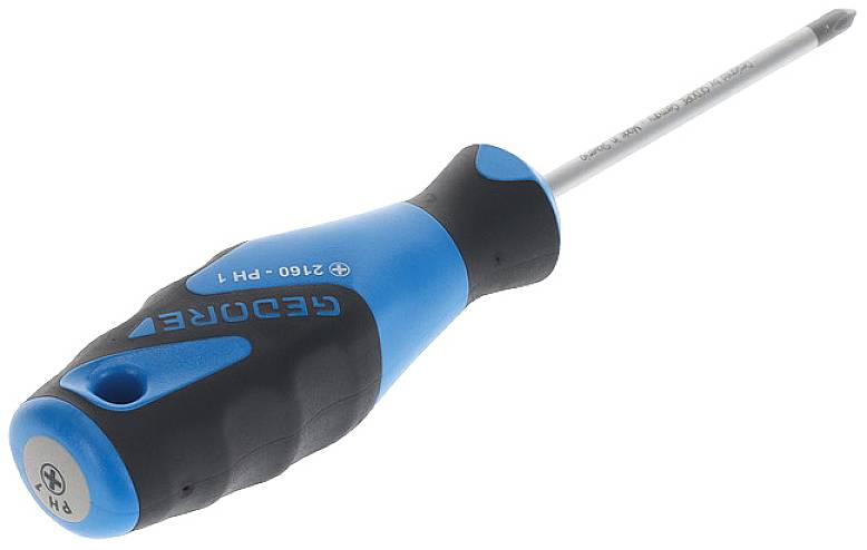 Gedore 2160 PH 1 6683380 Kreuzschlitz-Schraubendreher PH 1 Klingenlänge: 80mm DIN ISO 8764