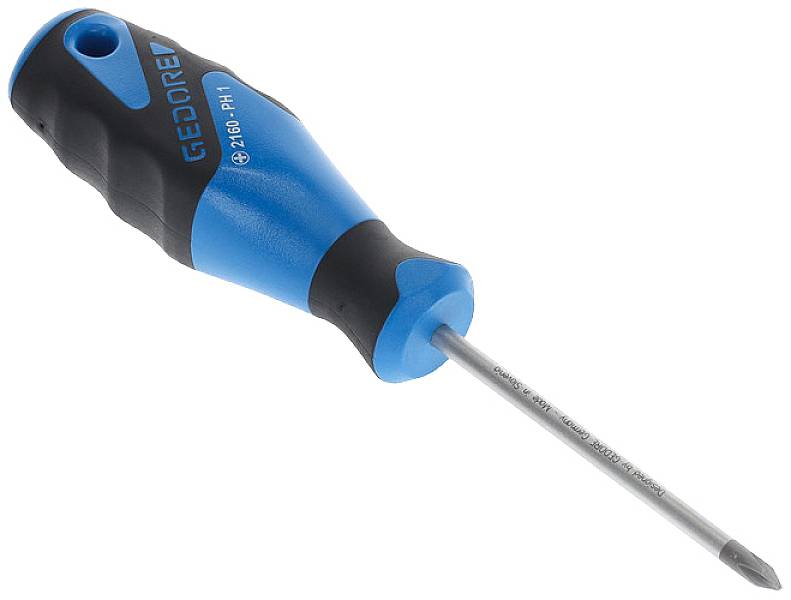 Gedore 2160 PH 1 6683380 Kreuzschlitz-Schraubendreher PH 1 Klingenlänge: 80 mm DIN ISO 8764