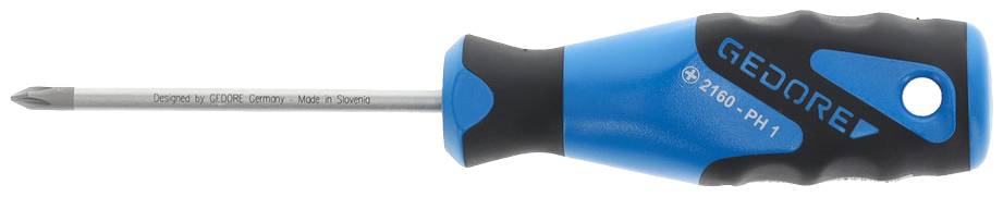 Gedore 2160 PH 1 6683380 Kreuzschlitz-Schraubendreher PH 1 Klingenlänge: 80 mm DIN ISO 8764