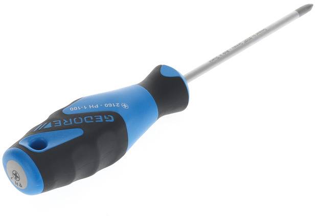 Gedore 2160 PH 1-100 2824051 Kreuzschlitz-Schraubendreher PH 1 Klingenlänge: 100mm DIN ISO 8764