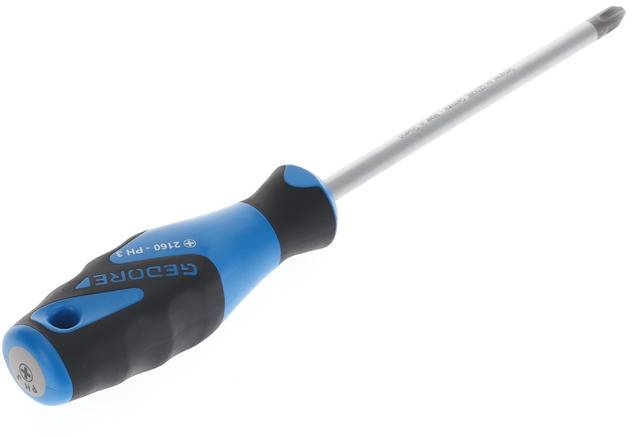 Gedore 2160 PH 3 6683540 Kreuzschlitz-Schraubendreher PH 3 Klingenlänge: 150mm DIN ISO 8764