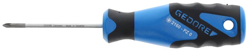 Gedore 2160 PZ 0 6683970 Kreuzschlitz-Schraubendreher PZ 0 Klingenlänge: 60mm DIN ISO 8764