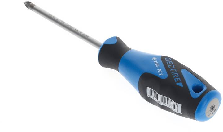 Gedore 2160 PZ 2 6684190 Kreuzschlitz-Schraubendreher PZ 2 Klingenlänge: 100mm DIN ISO 8764