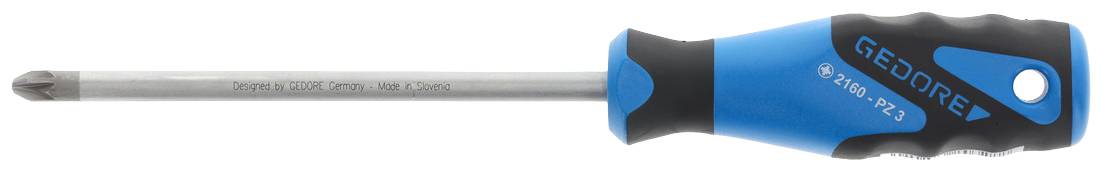 Gedore 2160 PZ 3 6684270 Kreuzschlitz-Schraubendreher PZ 3 Klingenlänge: 150mm DIN ISO 8764
