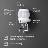 Stiebel Eltron Kochendwassergerät EBK 5 GA Abschaltautomatik, Kochpunkterfassung, Stufenloser Thermostat, Zweigriffarmatur 074287 Stiebel Eltron Kochendwassergerät EBK 5 GA Abschaltautomatik, Kochpunkterfassung, Stufenloser Thermostat, Zweigriffarmatur 074287