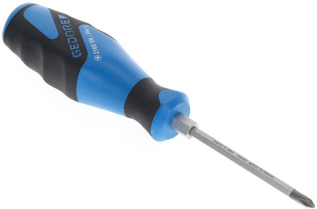 Gedore 2160SK PH 1 1845292 Kreuzschlitz-Schraubendreher PH 1 Klingenlänge: 80mm DIN ISO 8764