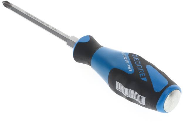 Gedore 2160SK PH 2 1845306 Kreuzschlitz-Schraubendreher PH 2 Klingenlänge: 100mm DIN ISO 8764
