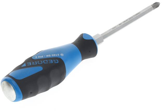 Gedore 2160SK PH 2 1845306 Kreuzschlitz-Schraubendreher PH 2 Klingenlänge: 100mm DIN ISO 8764