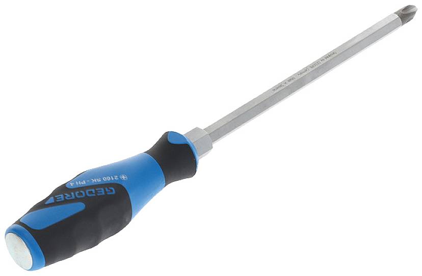 Gedore 2160SK PH 4 1845322 Kreuzschlitz-Schraubendreher PH 4 Klingenlänge: 200mm DIN ISO 8764