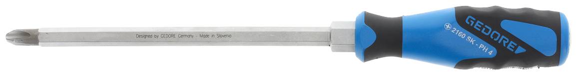 Gedore 2160SK PH 4 1845322 Kreuzschlitz-Schraubendreher PH 4 Klingenlänge: 200mm DIN ISO 8764