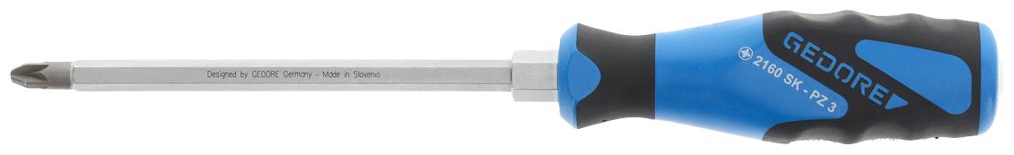 Gedore 2160SK PZ 3 1845357 Kreuzschlitz-Schraubendreher PZ 3 Klingenlänge: 150mm DIN ISO 8764