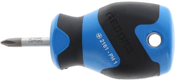 Gedore 2161 PH 1 1482440 Kreuzschlitz-Schraubendreher PH 1 Klingenlänge: 25mm DIN ISO 8764