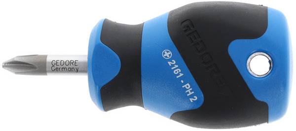 Gedore 2161 PH 2 1531204 Kreuzschlitz-Schraubendreher PH 2 Klingenlänge: 25mm DIN ISO 8764