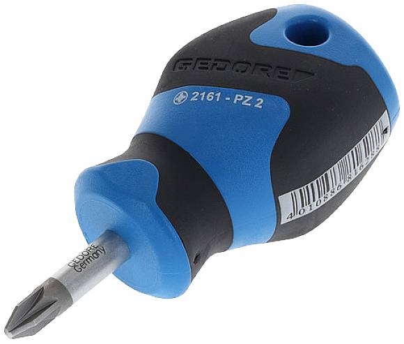 Gedore 2161 PZ 2 1550616 Kreuzschlitz-Schraubendreher PZ 2 Klingenlänge: 25mm DIN ISO 8764