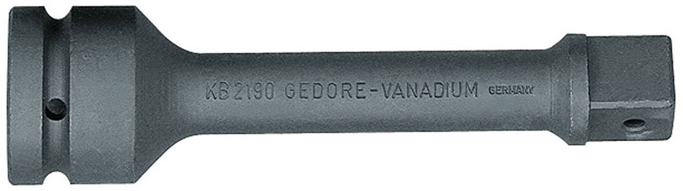 Verlängerung für Stecknüsse von Gedore aus Vanadium-Stahl, Modell KB2190. Geeignet für schwer zugängliche Schraubenbereiche.