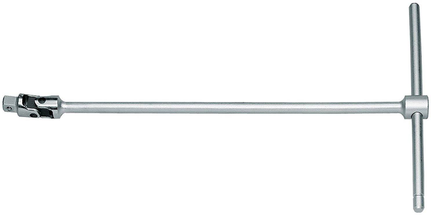 Ein T-Schlüssel mit abgewinkeltem Kopf und langem Schaft, der für den Zugang zu schwer erreichbaren Schrauben oder Bolzen verwendet wird.