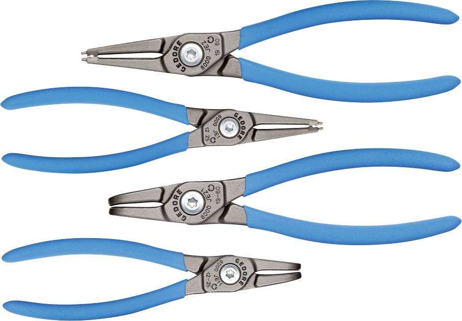 Gedore 3041999 Montagewerkzeug Passend für (Seegeringzangen) Innenringe Spitzenform (Details) gerade, abgewinkelt 90°