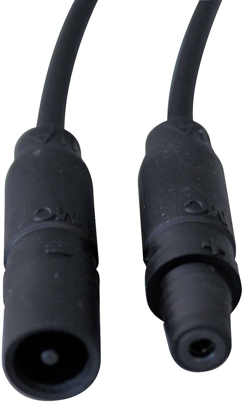Zwei schwarze Audio-Adapterkabel mit Stecker und Buchse, nebeneinander liegend, auf einem weißen Hintergrund.