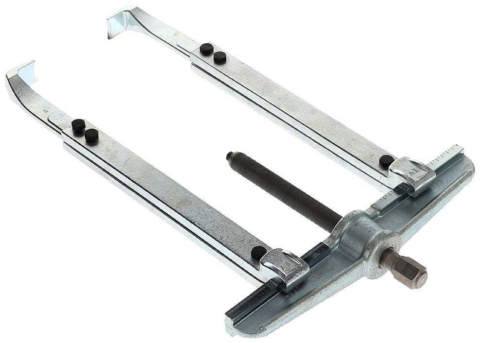 Ein verstellbarer Abzieher aus Metall, verwendet zum Entfernen festsitzender Lager oder Riemenscheiben.