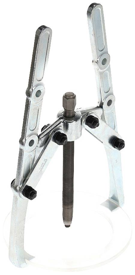 Abzieher-Werkzeug mit drei Armen aus Metall, zum Entfernen von Lagern oder Zahnrädern von Wellen oder Achsen.