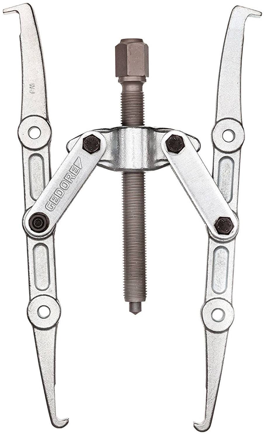 Ein Metall-Abzieher mit drei verstellbaren Armen und zentraler Spindel, verwendet zum Entfernen von Lagern oder Zahnrädern von Wellen.