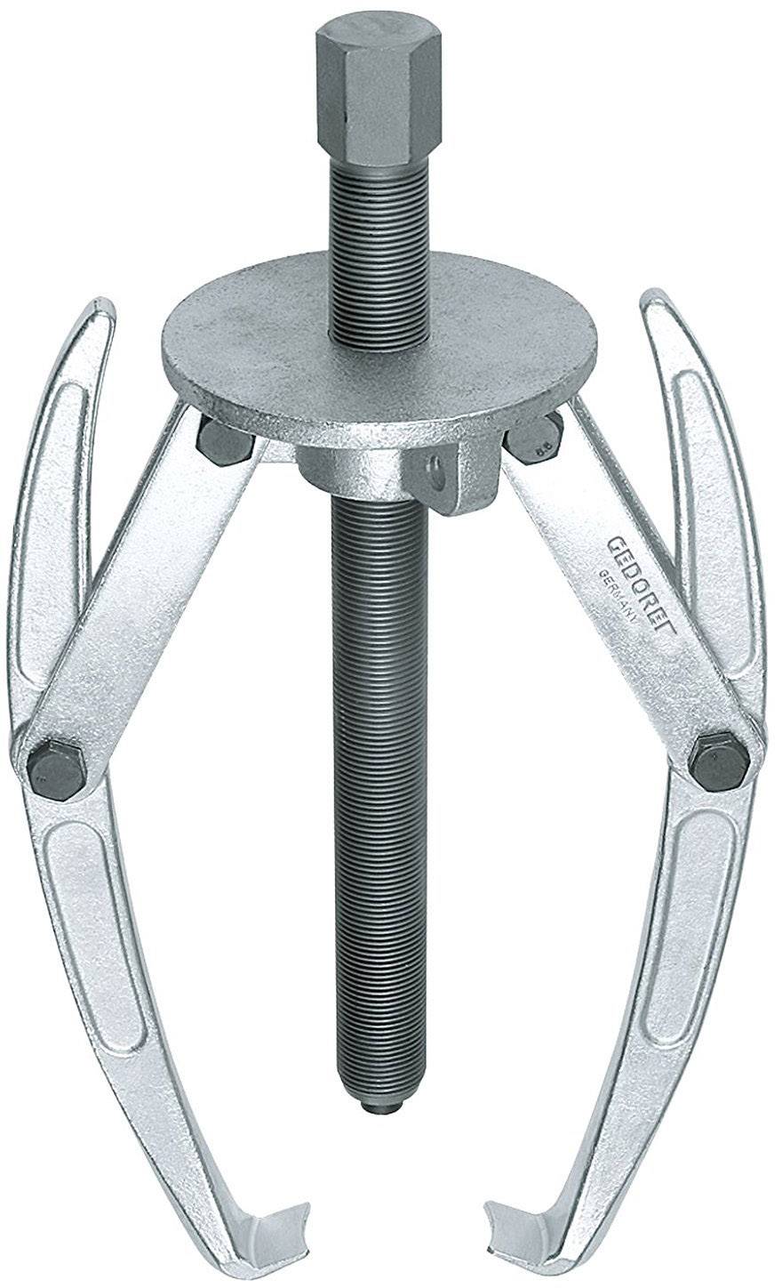 Ein mechanischer Abzieher mit zwei Armen und einer zentralen Schraube, verwendet zum Entfernen von Lagern oder Zahnrädern von Wellen.