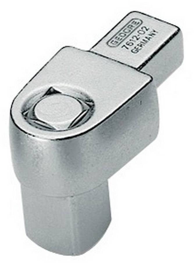 Ein verchromter Gabelschlüssel mit markantem rechteckigen Griff und eingraviertem Herstellernamen. Designed für präzises Arbeiten.