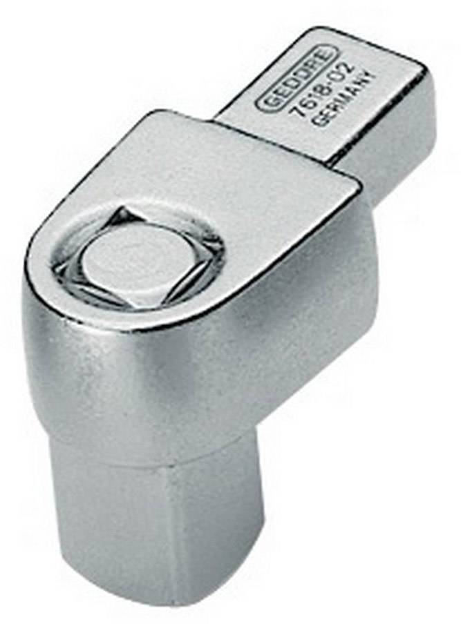 Metallisches Werkzeug, das einen Adapter für Steckschlüssel zeigt, gekennzeichnet mit 'GEDORE TS-8 1/2 GERMANY'.