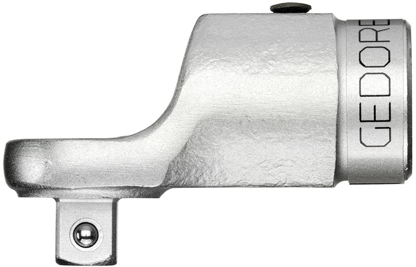 Ein Adapter aus Metall für Steckschlüssel, Marke auf der Seite geprägt.