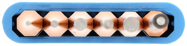 Gedore 116L - Splinttreiber-Satz, lange Form, 6-tlg im PVC-Halter 8839990