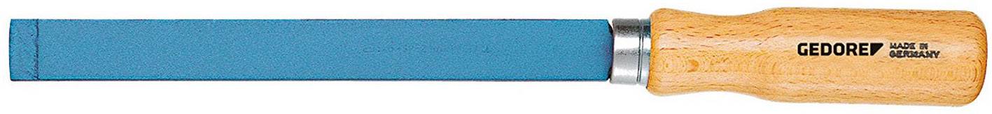 'Gedore' Feile mit blauem Metallteil und Holzgriff.