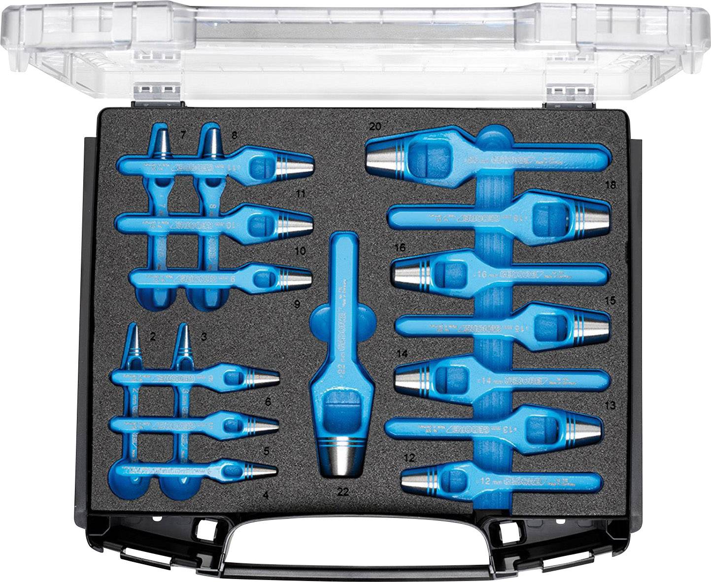 Gedore 2963469 Henkellocheisen-Satz