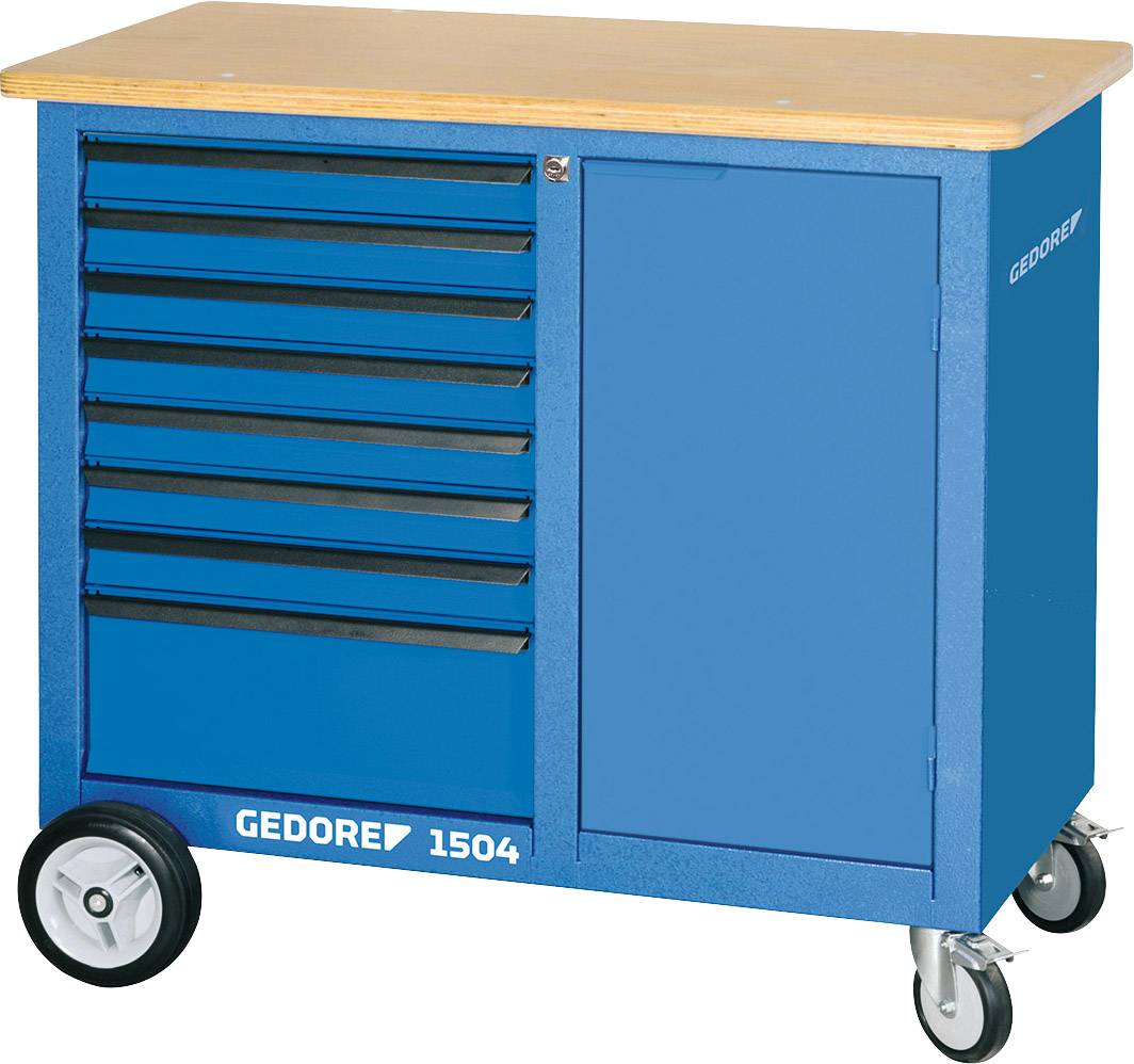 Gedore 1814931 1504 0701 -Rollwerkbank mit 8 Schubladen (B x H x T) 1100 x 985 x 550mm