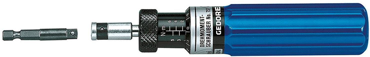Gedore 757-06 Drehmoment-Schraubendreher 1.2 - 6 Nm DIN EN ISO 6789