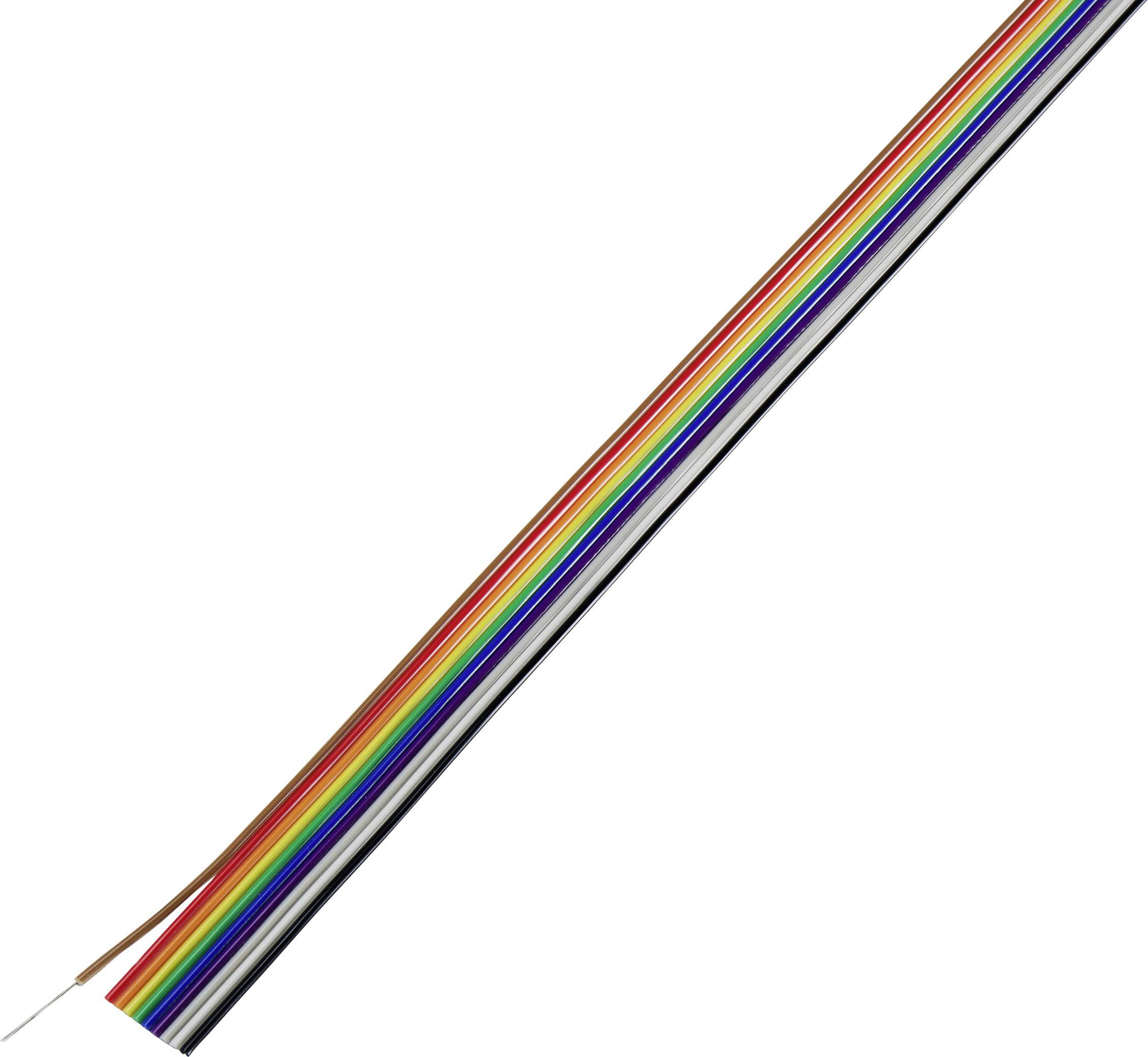 TRU COMPONENTS TC-7638564 Datenleitung 7 x 0.16mm Mehrfarbig 10m
