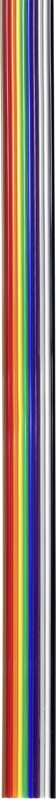 TRU COMPONENTS TC-7638572 Datenleitung Rastermaß: 1.27 mm 20 x 0.125 mm² Mehrfarbig 10 m