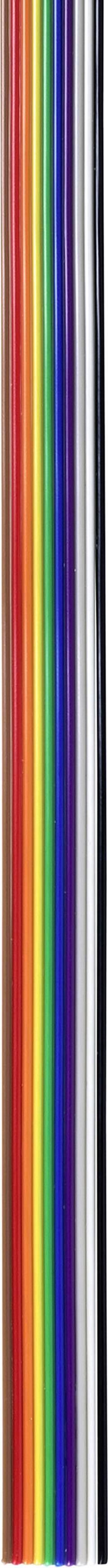 TRU COMPONENTS TC-7638580 Datenleitung Rastermaß: 1.27mm 20 x 0.08mm² Mehrfarbig 30m