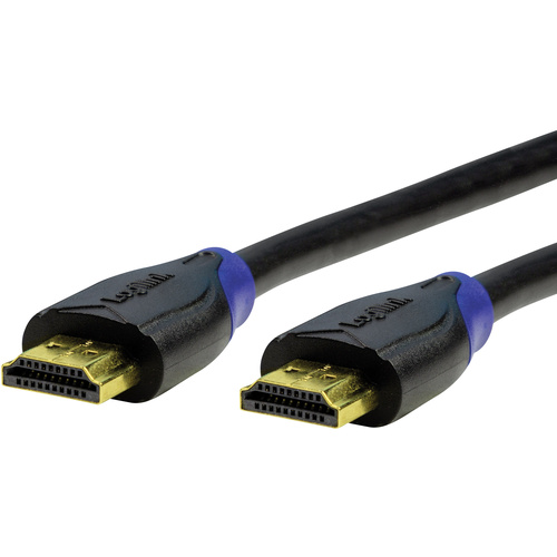 LogiLink HDMI Anschlusskabel HDMI-A Stecker, HDMI-A Stecker 10.00m Schwarz CH0066 Audio Return Channel, Ultra HD (4k) HDMI mit