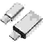 LogiLink USB 3.0 Adaptateur [1x USB-C® mâle - 1x USB 2.0 femelle Micro-B, USB 3.0 femelle type A] AU0040