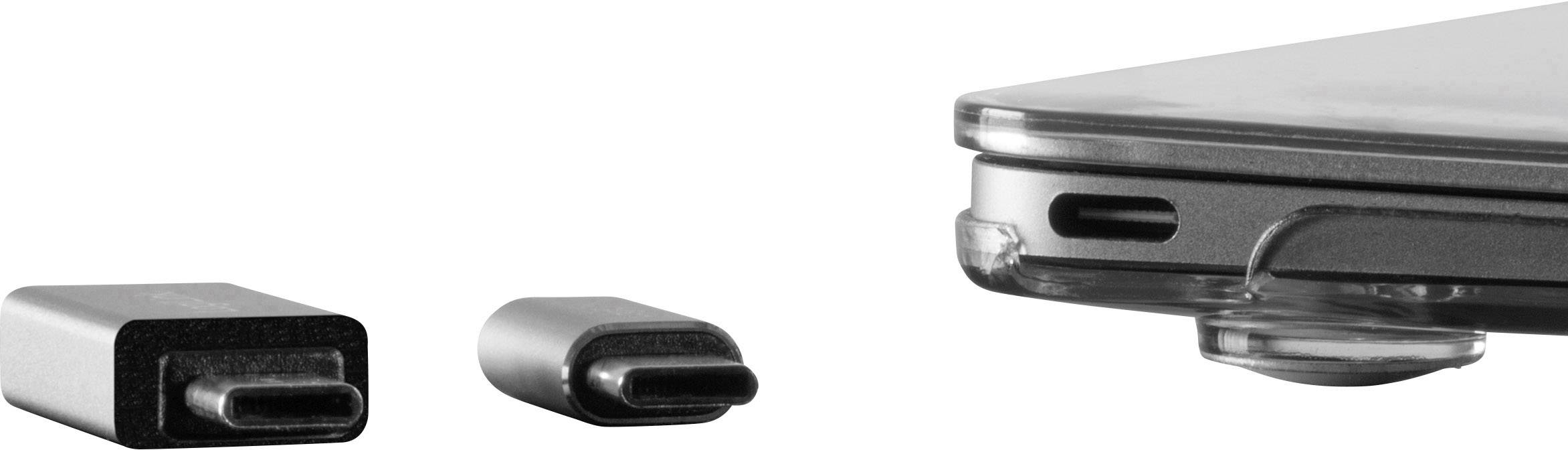 LogiLink USB 3.2 Gen 1 (USB 3.0) Adapter [1x USB-C® Stecker - 1x USB 2.0 Buchse Micro-B, USB 3.2 Gen 1 Buchse A (USB 3.0)] AU0040