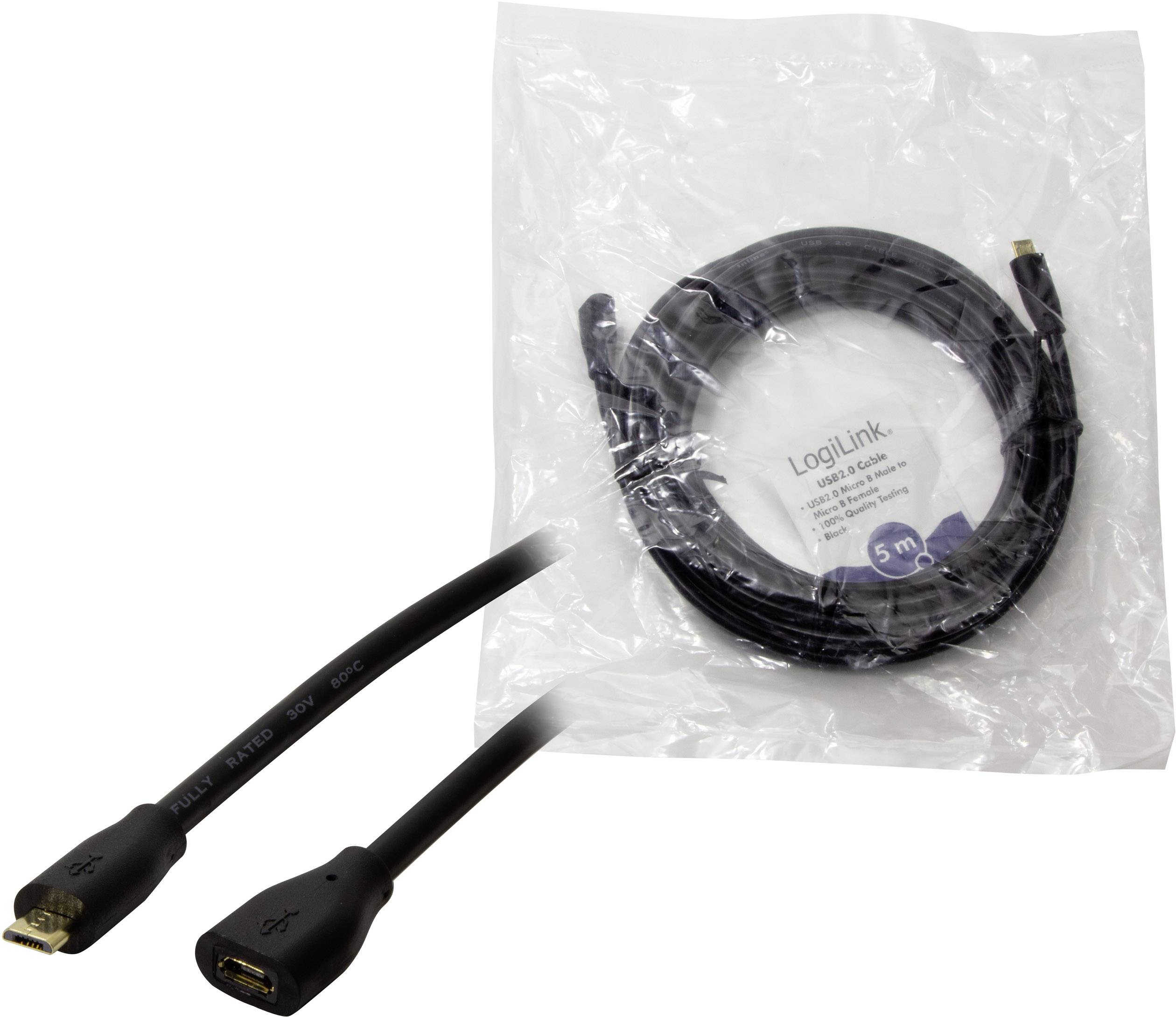 HDMI-Kabel von LogiLink, verpackt in einer transparenten Plastiktüte. Ein weiteres Kabel ist daneben ausgelegt. Perfekt für Monitore.