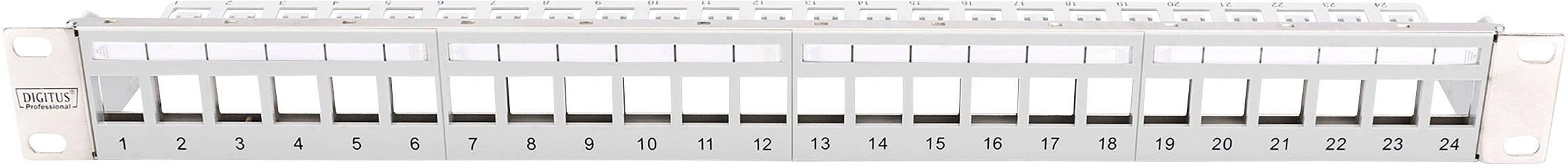 Digitus 24 Port Netzwerk-Patchpanel 483mm (19") Unbestückt 1 HE Unbestückt